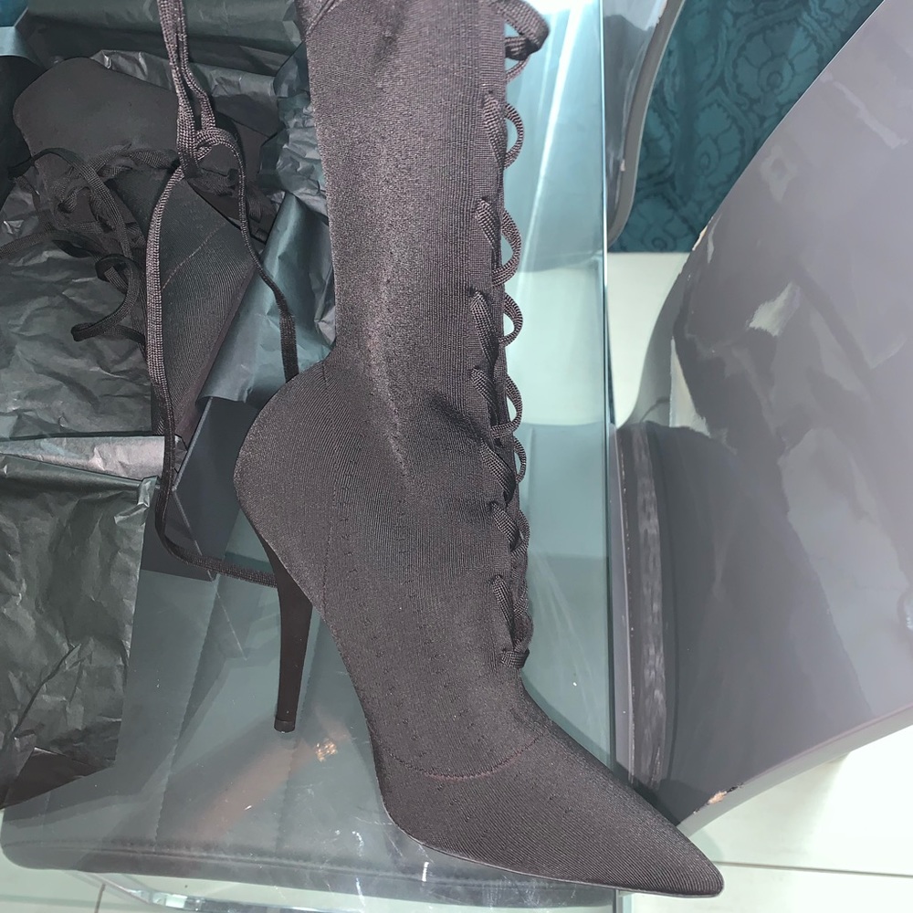 Yeezy lace up boots